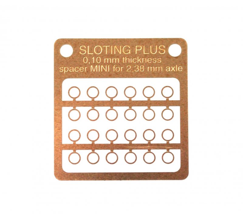 SP062011 - Sloting Plus - Spacer 0.10 mm MINI for axle 2.38 x 3.4mm (3/32´´) (24)