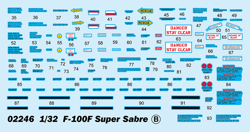 TRU02246 - 1:32 F-100F Super Sabre - Image 4