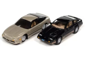 JLPK018-A2 - 1:64 1990 Nissan 240SX - Brown & 1985 Nissan Fairlady 300ZX - Black