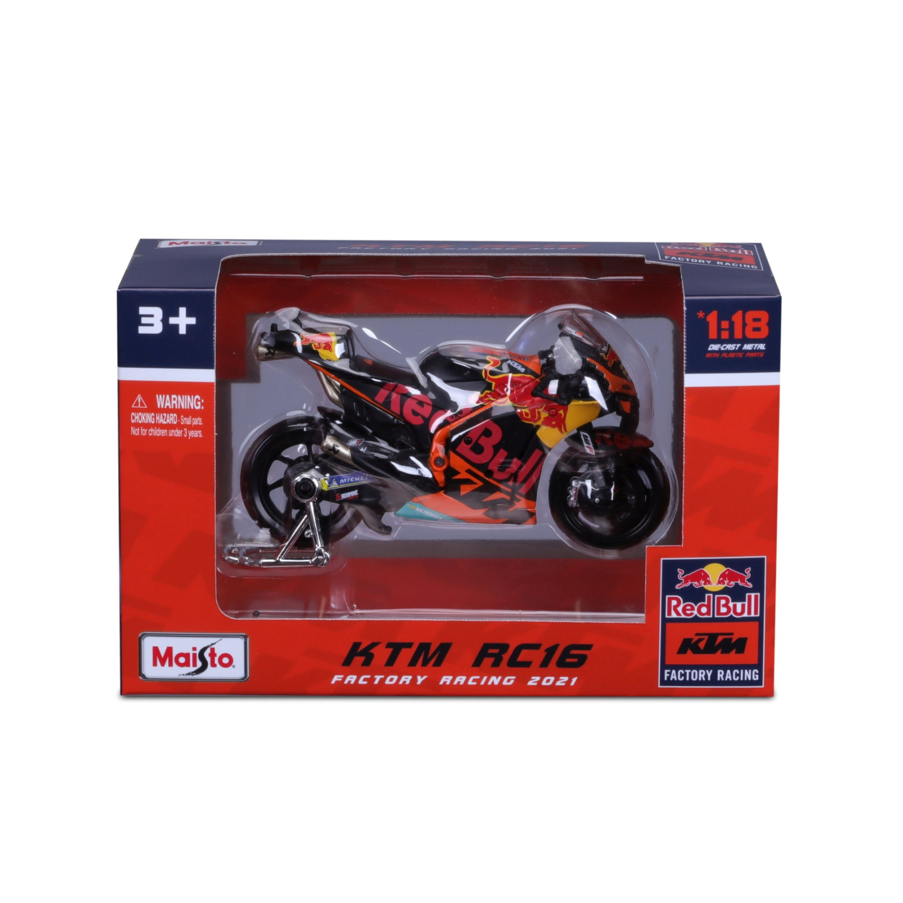 Mai36371 - 1:18 Red Bull KTM RC16 - KTM Factory Racing - MotoGP 2021 - Brad Binder #33 - Image 2
