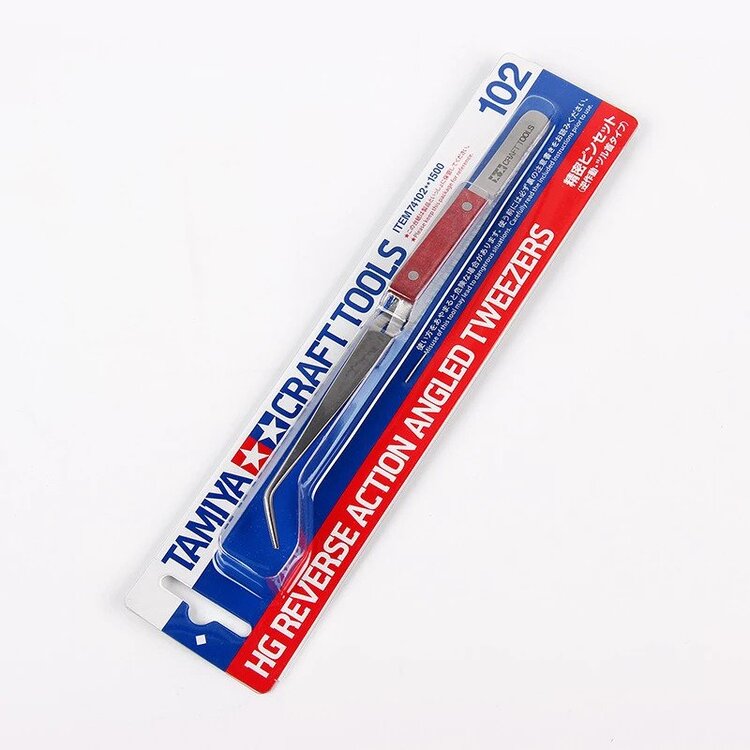 Tam74102 - HG Reverse Action Angled Tweezers - Image 2