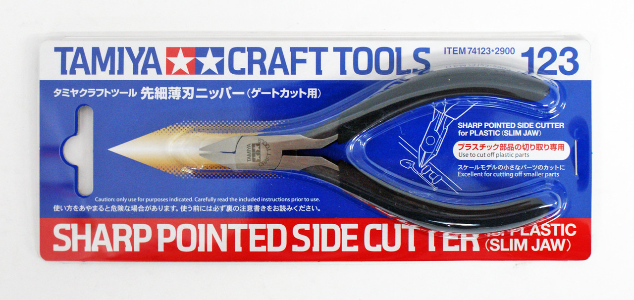 Tam74123 - Tamiya Sharp Pointed Side Cutter for Plastic (Slim Jaw) - Image 2