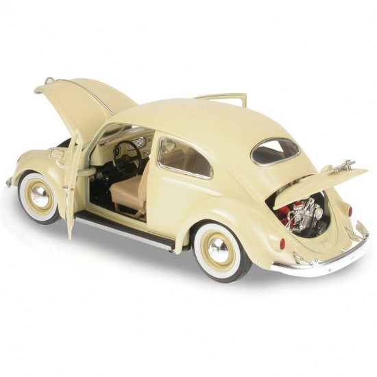Bur18-12029 - 1:18 Volkswagen Käfer-Beetle 1955 - Cream - Model