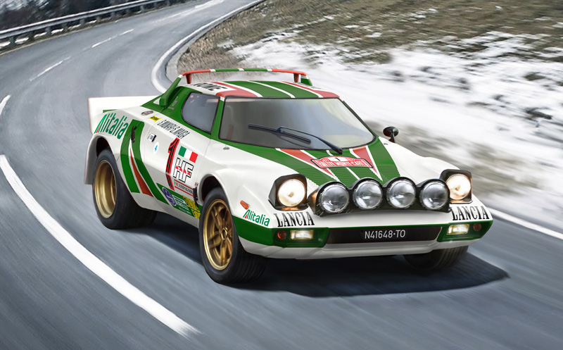 でかい！ 童友社 1/12 Lancia Stratos Alitalia Italeri 1/12 scale