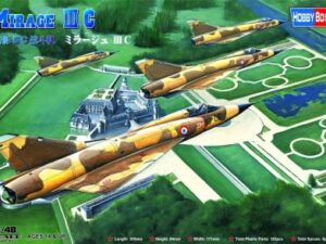HOB80315 - HobbyBoss 1:48 Dassault Mirage IIIC Fighter (Plastic Model Building Kit – 31cm Long)