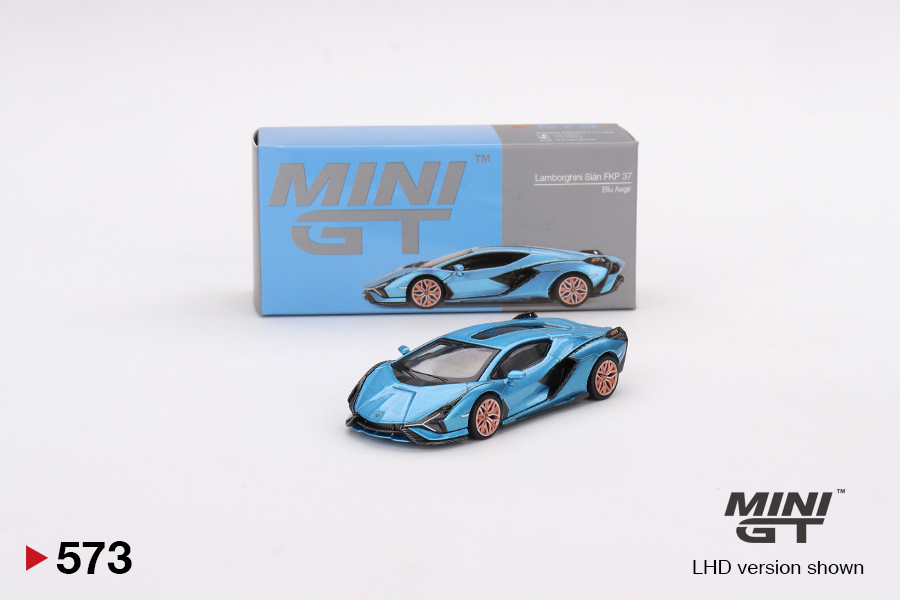 MGT00573-L - 1:64 Lamborghini Sian FKP 37 Blu Aegir - Model Tech