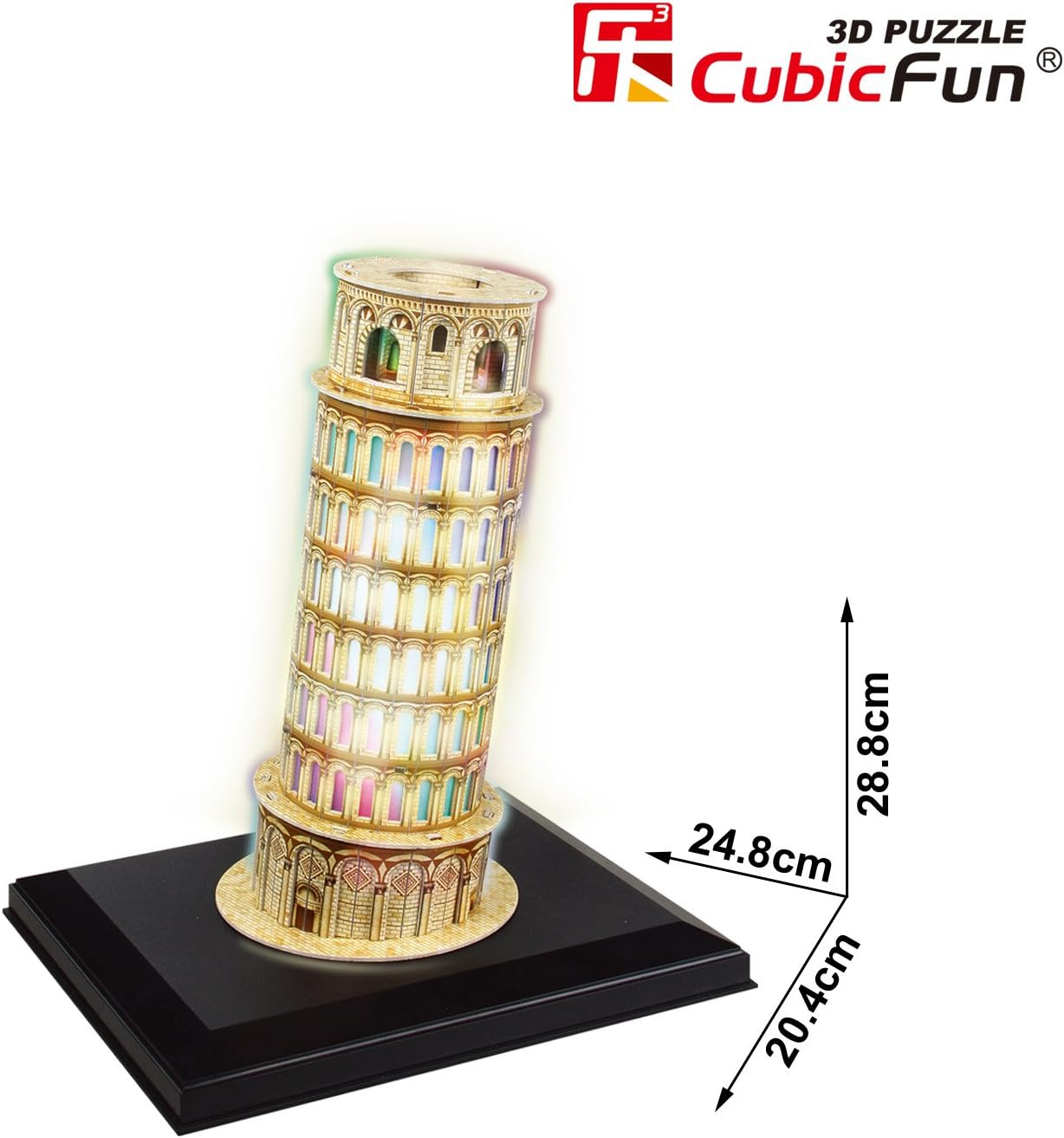 CFL502H - 3D Puzzle - Leaning Tower of Pisa (LED Version) - Image 2