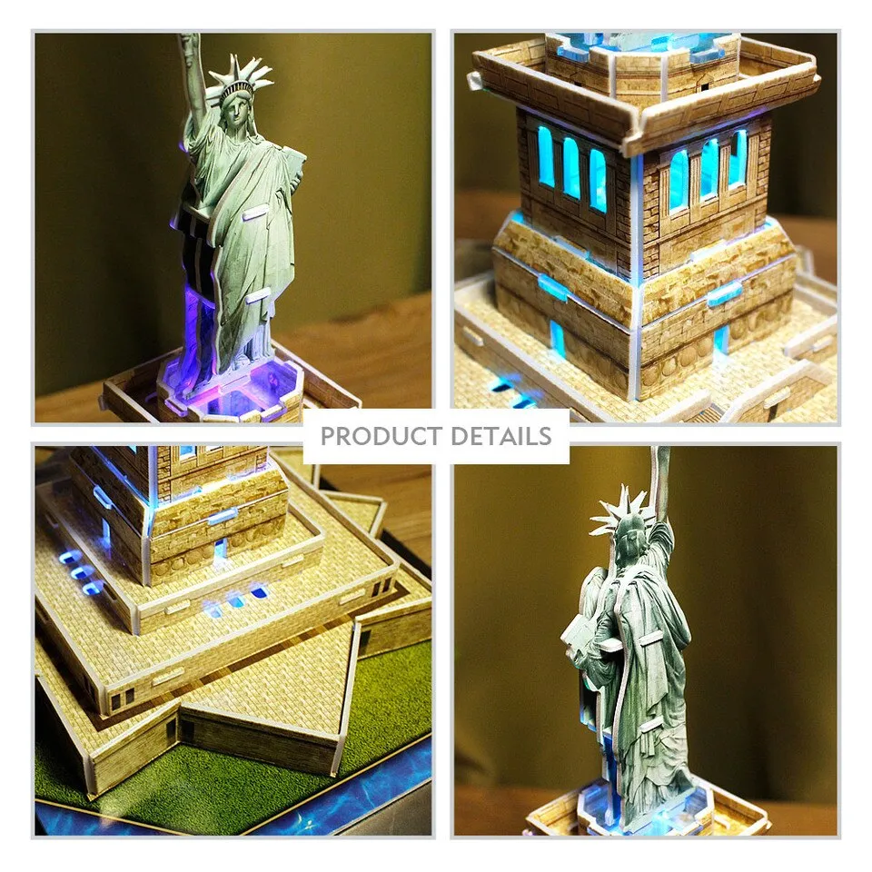 CFL505H - 3D Puzzle - Statue of Liberty (LED Version) - Image 3