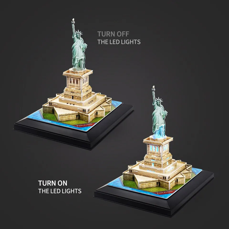 CFL505H - 3D Puzzle - Statue of Liberty (LED Version) - Image 4