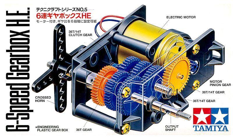 Tam72005 - 1:1200 6-Speed Gearbox H.E.