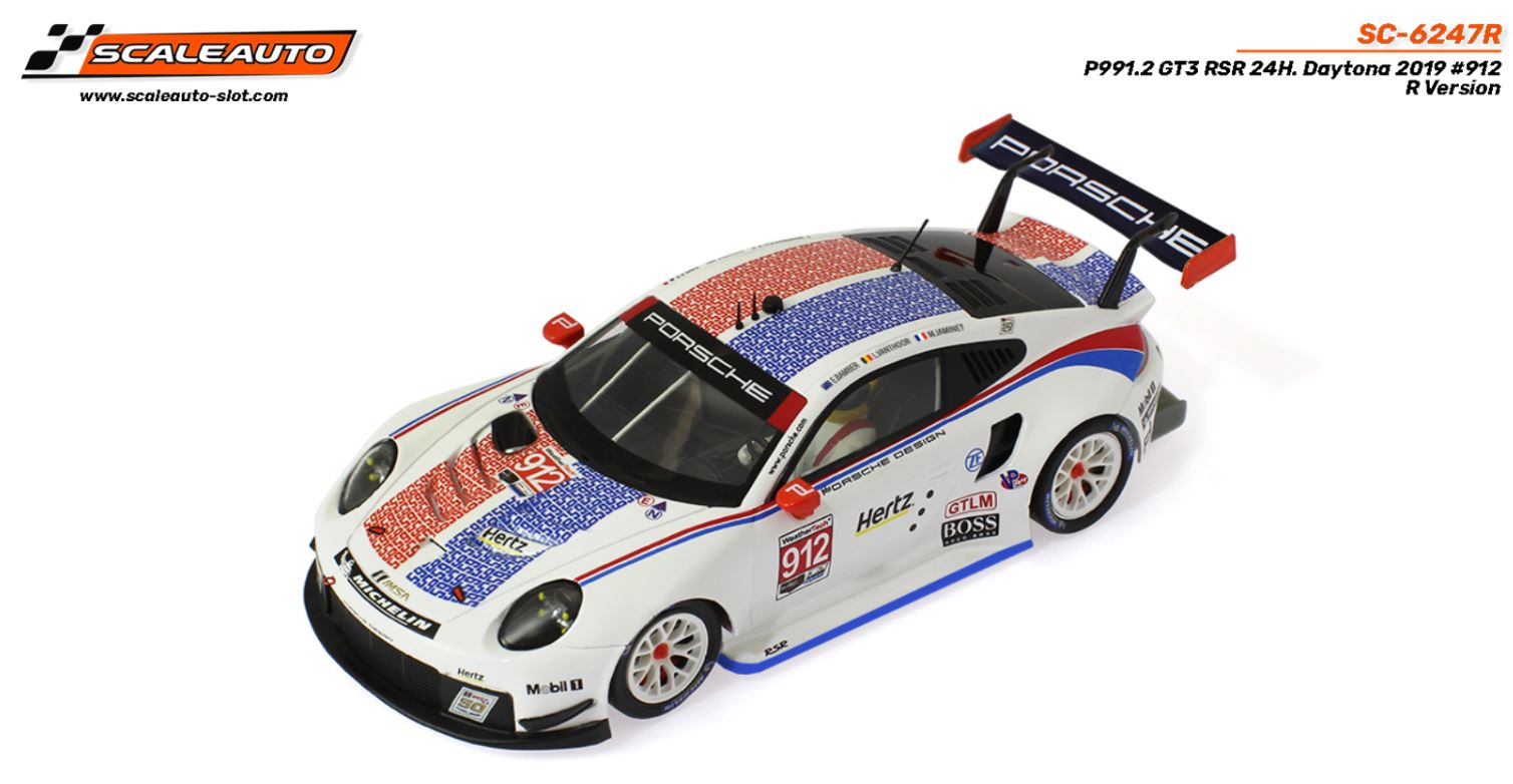 SC-6247R - ScaleAuto - Porsche 911 (991.2) GT3 RSR #912 Brumos Heritage ...