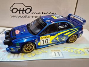 OT784 - Otto-Mobile 1:18 Subaru Impreza WRC RMC #10 (25cm Long Sealed Resin Model)