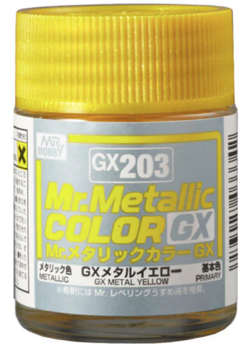 MR-GX203 - Mr.Metallic Color GX203 Metal Yellow (18ml)