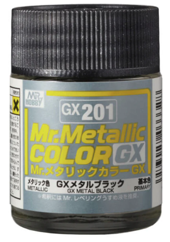 MR-GX201 - Mr.Metallic Color GX201 Metal Black (18ml)