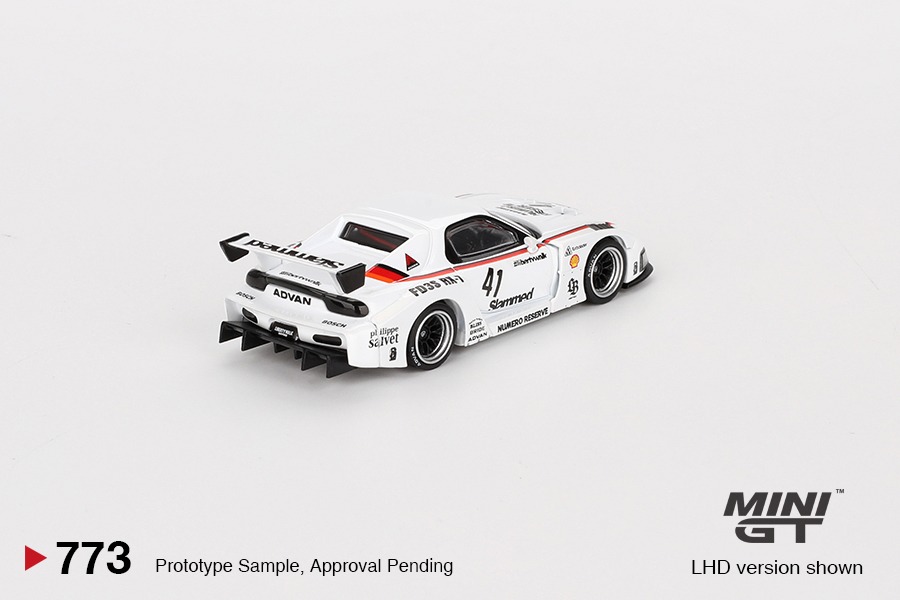 Mini GT 1:64 Mazda RX-7 LB-Super Silhouette #41, Limited Edition 2025, Colore Bianco