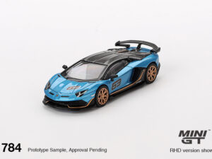 MGT00784-R - 1:64 Lamborghini Aventador SVJ 63 Blu Aegir