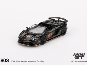 MGT00803-R - 1:64 Lamborghini Aventador SVJ 63 Roadster Nero Aldebaran