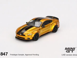 MGT00847-R - Mini GT - 1:64 LB-WORKS FORD MUSTANG LB Gold (7cm Long)