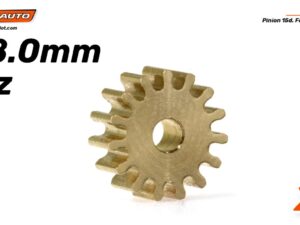 SC-1098A80 - Brass Pinion 15th ø8,0mm for 2mm Axle.