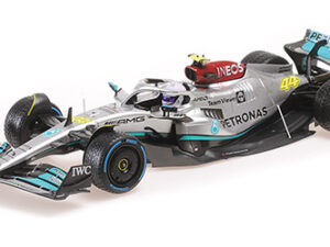 PMA110220744 – Minichamps 1:18 Mercedes-AMG Petronas Formula One Team F1 W13 E-Performance - Lewis Hamilton - Monaco GP 2022 (Rain Tyres)