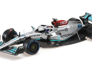 PMA110220763 – Minichamps 1:18 Mercedes-AMG Petronas Formula One Team F1 W13 E-Performance - George Russell - Monaco GP 2022 (Rain Tyres)