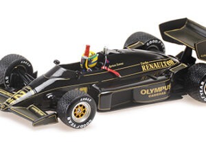 PMA540853312 – Minichamps 1:43 Lotus Renault 97T - Ayrton Senna - Portugal GP 1985 - Senna's 1st Formula 1 Win (Rain Tyre Version)