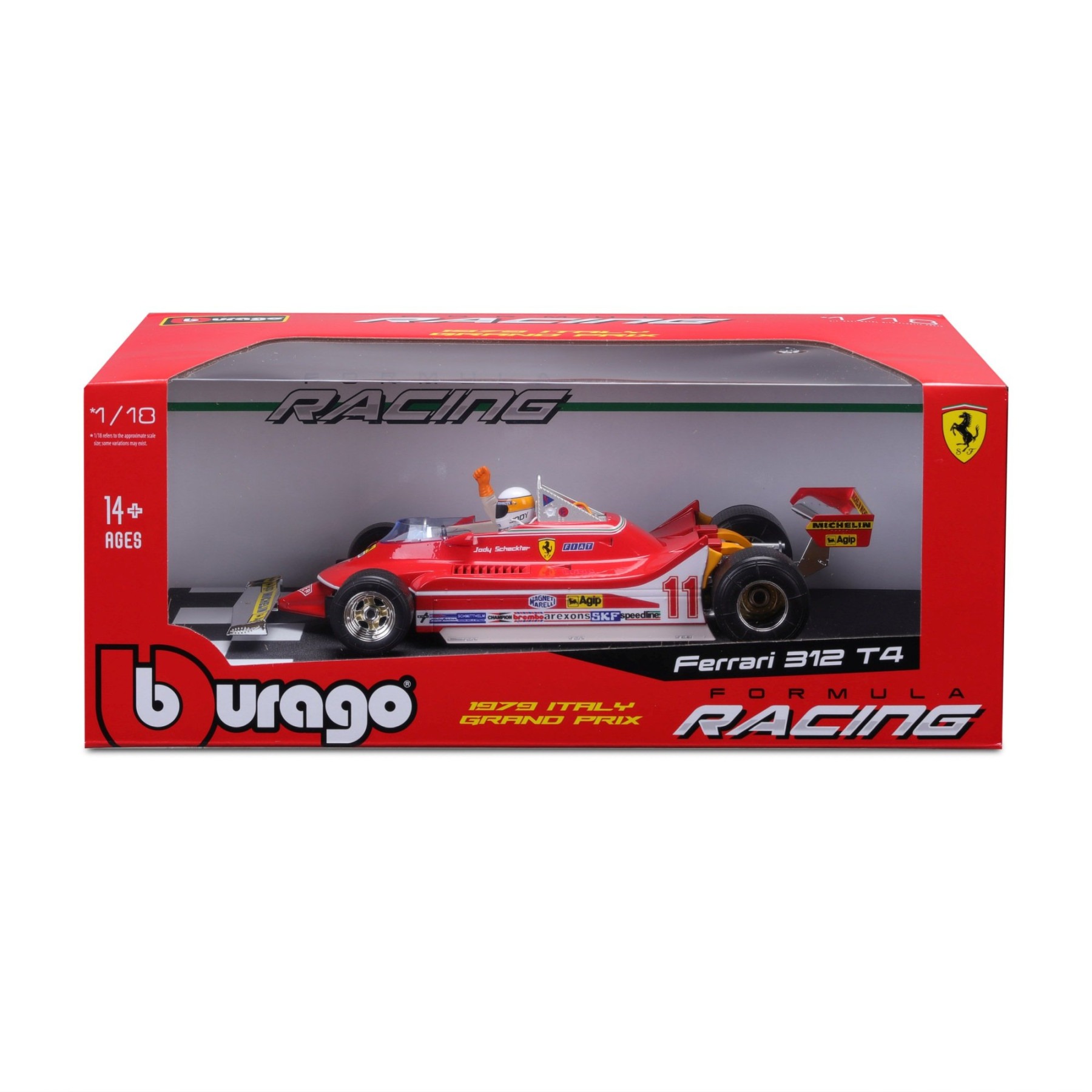 Bur18-16814-12S - 1:18 Ferrari 312T4 #12 G.Villeneuve 1979 GP South Africa Winner (24cm Long) - Image 2