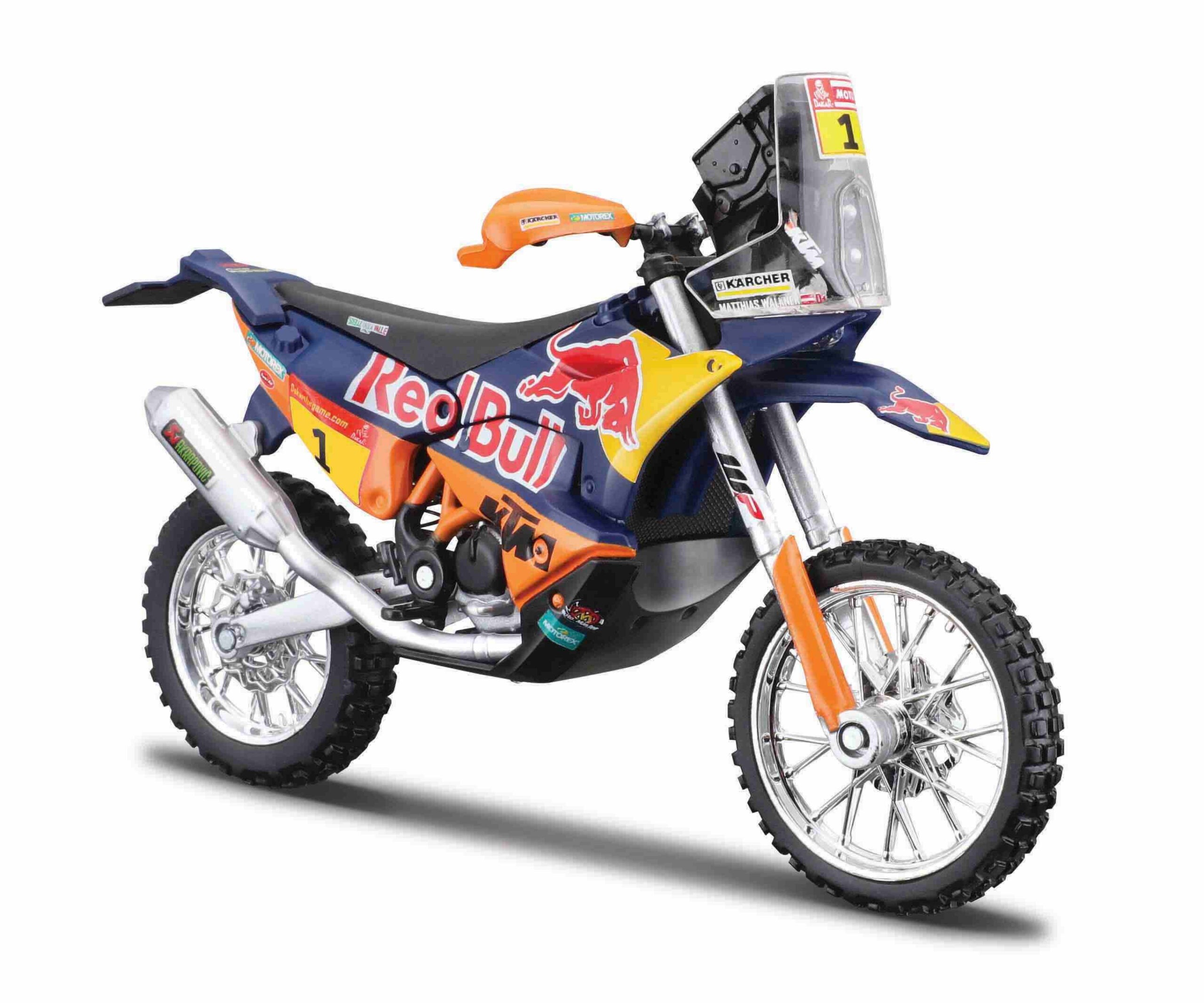 Bur18-51086 - 1:18 KTM 450 Rally 2019 Dakar (13cm Long)
