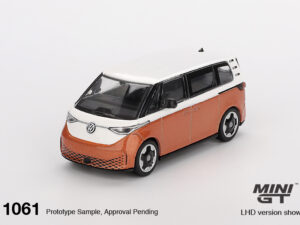 MGT01061-R - Mini GT - 1:64 Volkswagen ID.Buzz Candy White / Energetic Orange (7cm Long)