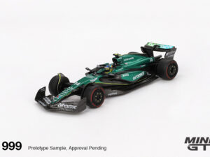 MGT00999-L - Mini GT - 1:64 Aston Martin AMR24 #14 Fernando Alonso 2024 F1 Bahrain GP (8cm Long)