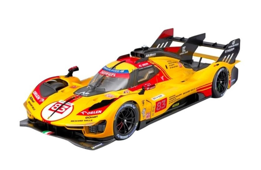 Bur18-26313 - Bburago 1:24 Ferrari 499P LM Hypercar #83 Le Mans 2024 (20cm Long)