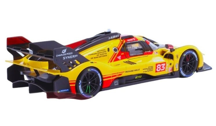 Bur18-26313 - Bburago 1:24 Ferrari 499P LM Hypercar #83 Le Mans 2024 (20cm Long) - Image 2