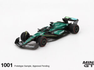 MGT01001-L - Mini GT - 1:64 Aston Martin AMR24 #18 Lance Stroll 2024 F1 Bahrain GP (8cm Long)