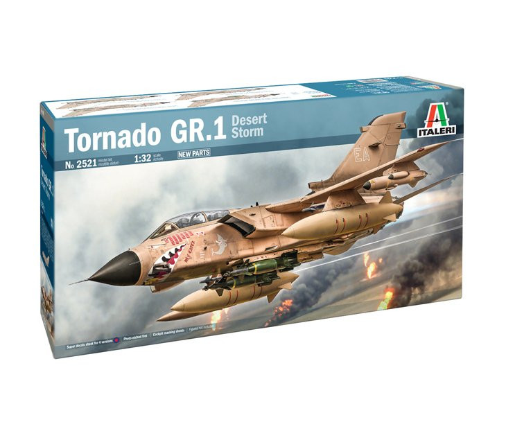 Ita2521- 1:32 Tornado GR.1 Desert Storm w/Photo Etched Part (Plastic Building Kit)