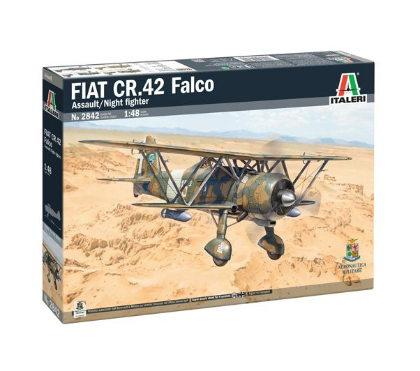 Ita2842 - 1:48 FIAT CR.42 Falco Assault/Night Fighter SKU (Plastic Building Kit)
