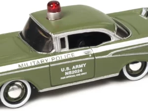 JLML011-A2 - Johnny Lightning- 1:64 1957 Chevrolet Bel Air United States Army (7cm Long)