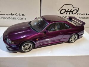 OT1138 - Otto-Mobile 1:18 1995 Nissan Skyline GT-R R33 V-Spec Midnight Purple (25cm Long Sealed Resin Model)