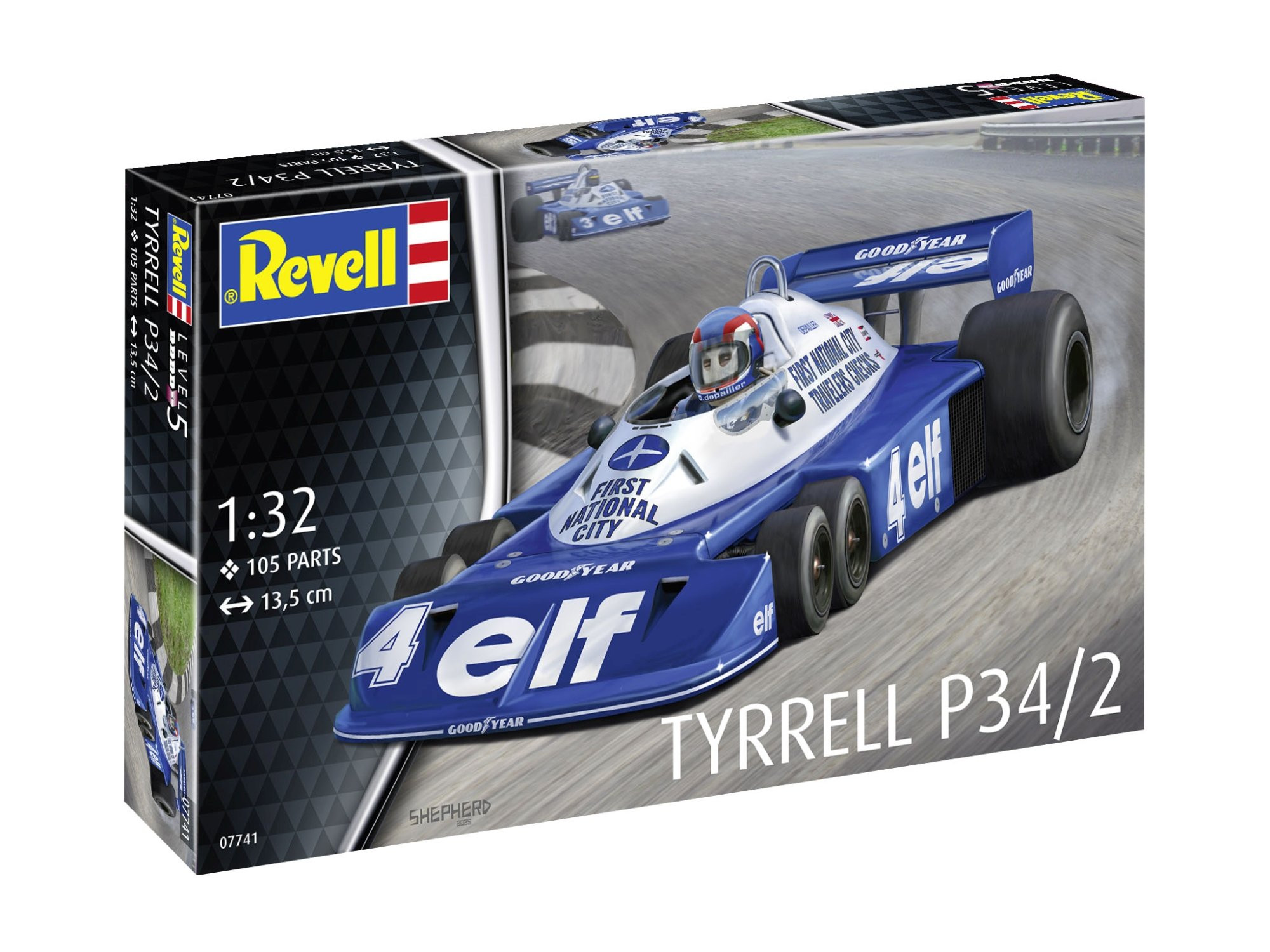 Rev07741 – Revell 1:32 Tyrrell P32/2 (Plastic Building Kit - 13.5cm Long)