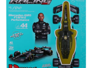 Bur18-28506 - Bburago - 1:24 Mercedes-AMG F1 W14 2023 Model Assembly Kit #44 L.Hamilton (Plastic Stand Included) (23cm long)