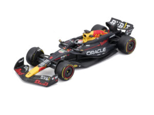Bur18-38098 - Bburago - 1:43 Oracle Red Bull Racing F1 RB20 2024 - #1 Max Verstappen with Helmet and Case (13cm long)