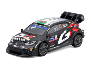 Bur18-38316 - 1:43 Toyota Yaris GR Rally1 Hybrid WRC 2024 #33 E.Evans (with collectors hard case) (11cm Long)