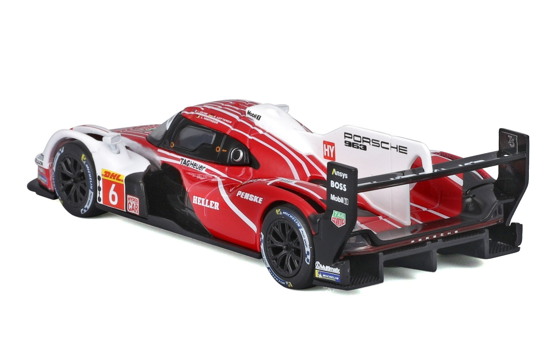 Bur18-38319 - Bburago 1:43 Porsche Penske Motorsport 963 LMH #6(with collectors hard case) (12cm Long) - Image 2