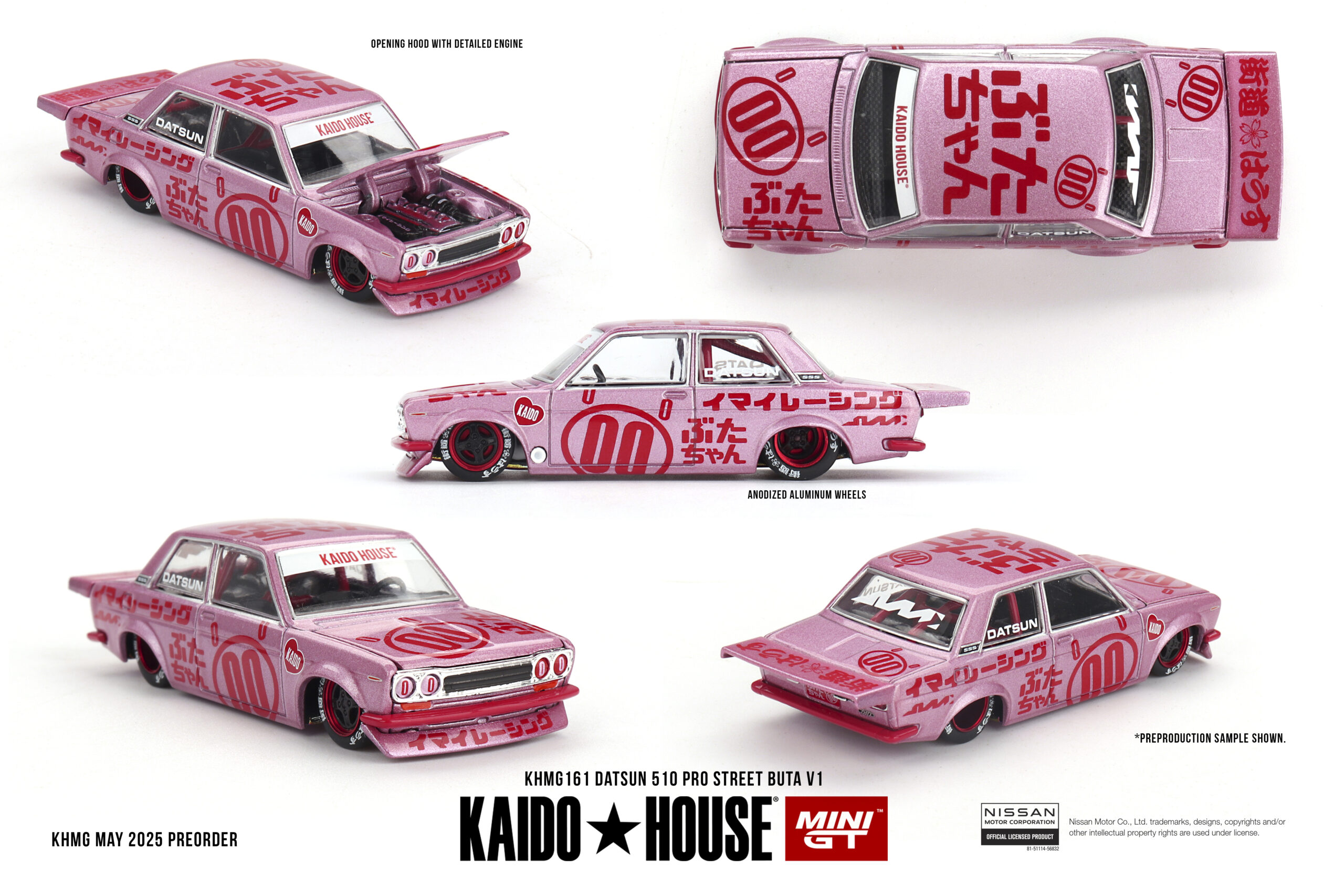 KHMG161 - Mini GT (Kaido☆House) - 1:64 Datsun 510 Pro Street Buta