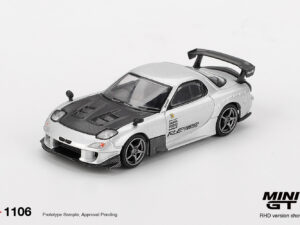 MGT01106-R - Mini GT - 1:64 Mazda RX-7 RE-Amemiya Silver Metallic (7cm Long)