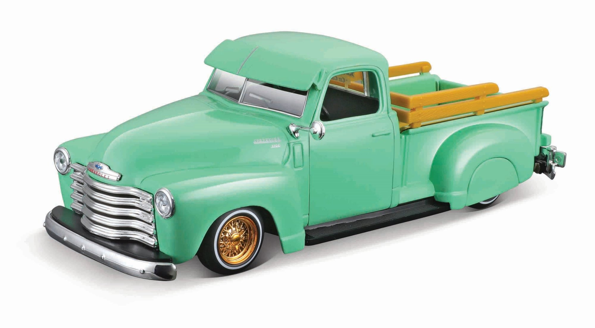 Mai32545 – Maisto 1:25 1950 Chevrolet 3100 Pickup - Light Green (18cm Long)