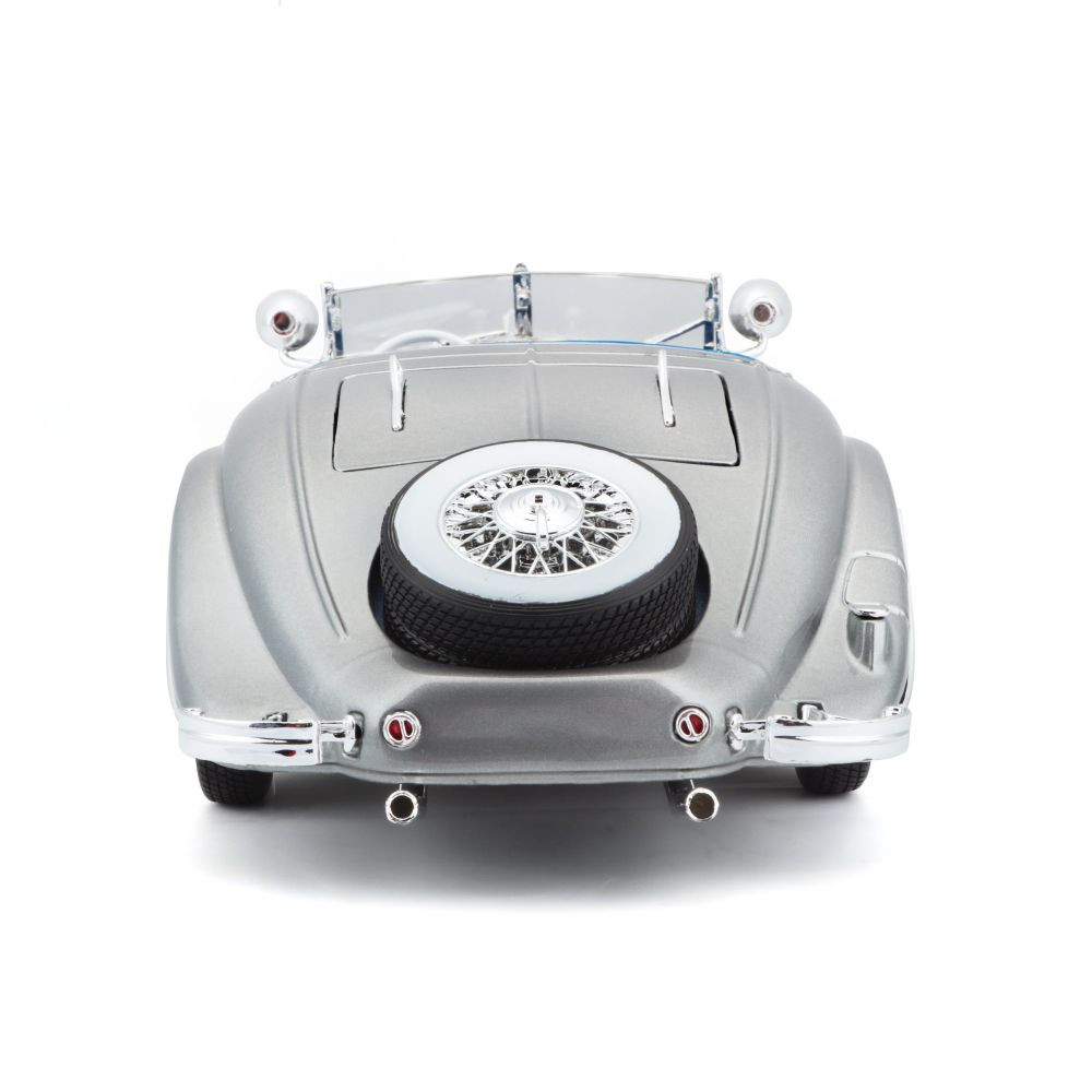 Mai36862 - 1:18 1936 Mercedes-Benz 500K Typ Specialroadster - Metallic Grey (27cm long) - Image 3