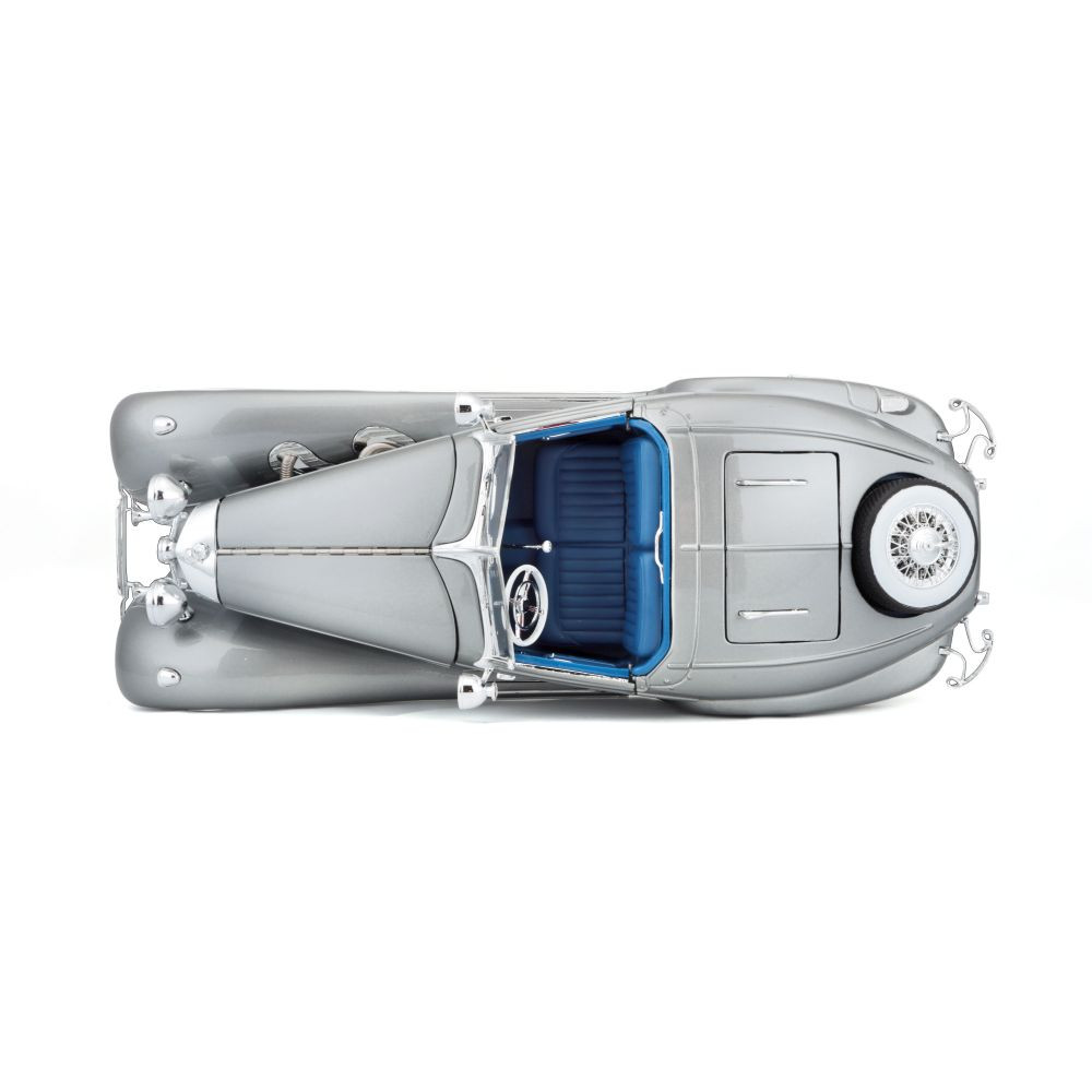 Mai36862 - 1:18 1936 Mercedes-Benz 500K Typ Specialroadster - Metallic Grey (27cm long) - Image 4