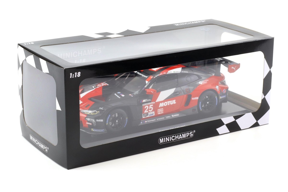 PMA155222025 – Minichamps - 1:18 BMW M4 GT3 GTD Pro - #25 BMW M Team RLL - IMSA 2022 (With Base Plate) (27cm long) - Image 3