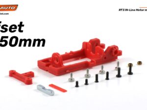 SC-6523c - ScaleAuto RT3 Inline Motor Mount Offset 0.5mm Extra Hard – Red Version