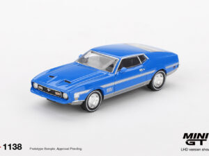 MGT01138-L - Mini GT - 1:64 Ford Mustang Mach1 Grabber Blue (8cm Long)